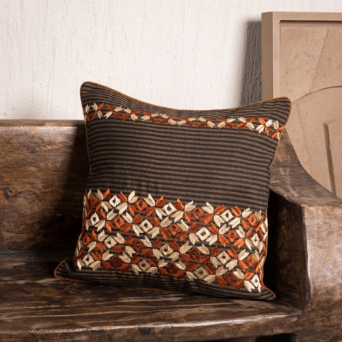 Cushion With Phulkari Work