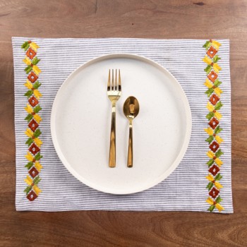 Phulkari Embroidered Table Mat