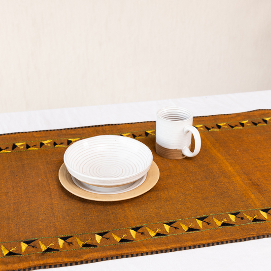 Phulkari Embroidered Table Runner