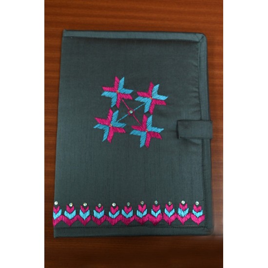 File Folder With Phulkari Detailing