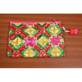 Quilted Kit With Phulkari Work