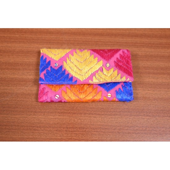 Wallet With Phulkari Work