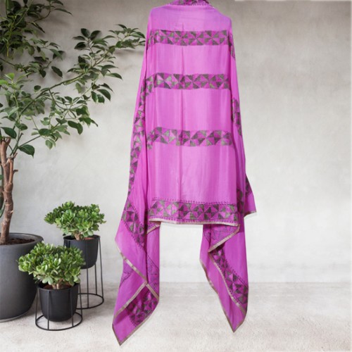 Pink Phulkari Dupatta