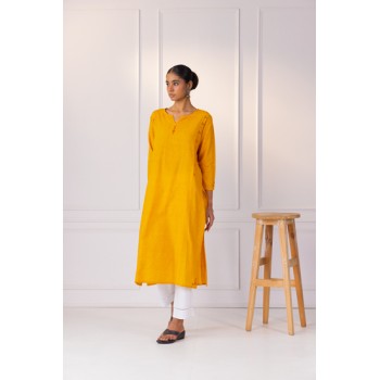 Phulkari Yellow Haldi Kurta